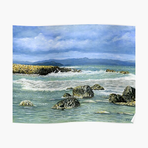 Tabakaria Waves, Chania, Crete Poster