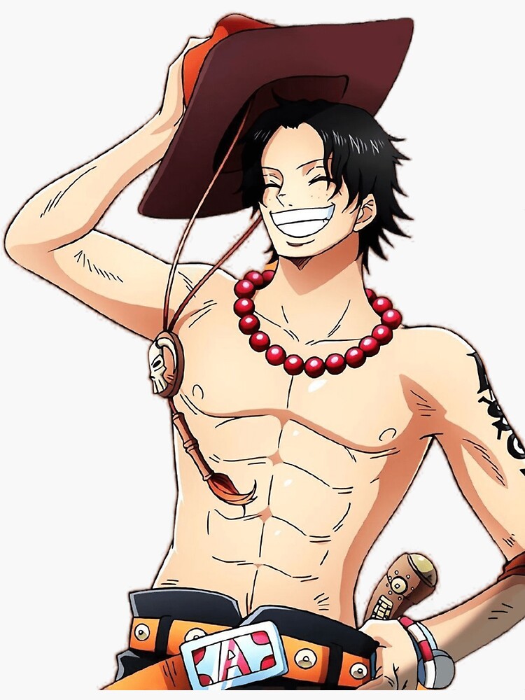 "One Piece Ace" Sticker by Texnoh | Redbubble