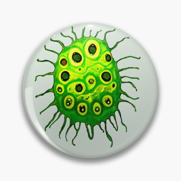 Item preview, Digital image of the green microbe designed and sold by Gala-life1.