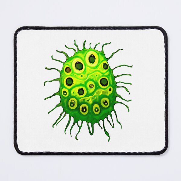 Item preview, Digital image of the green microbe designed and sold by Gala-life1.