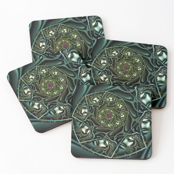 Item preview, Green Geometric Spiral designed and sold by pinkal.