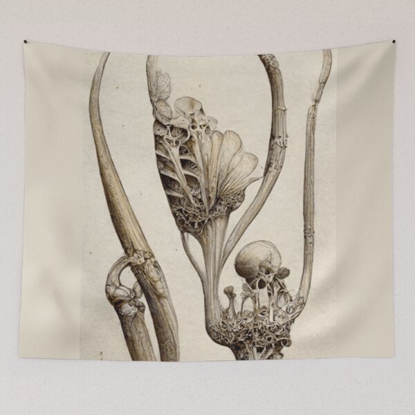 Item preview, Bones and Botany - Elaborate Botanical Illustration designed and sold by Neitherworld-BJ.