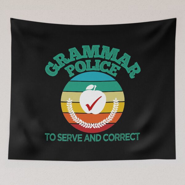 Item preview, GRAMMAR POLICE  TO SERVE AND CORRECT designed and sold by Cr1sV.