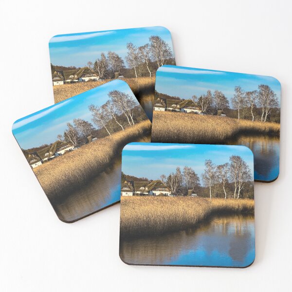 Item preview, Thatched roof houses in a river marsh on Rügen Island, DE designed and sold by Michael Brewer.