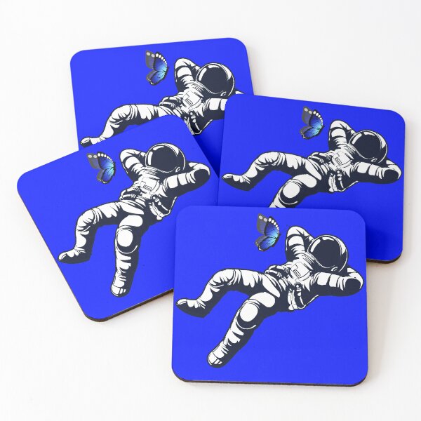 Item preview, astronaut in the space watching the butterfly designed and sold by TheMillusion.