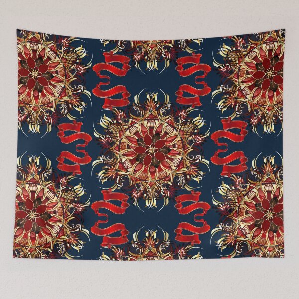 Item preview, Christmas Chronicles - Royal Versailles Red Poinsettia designed and sold by ttsayt1earth.