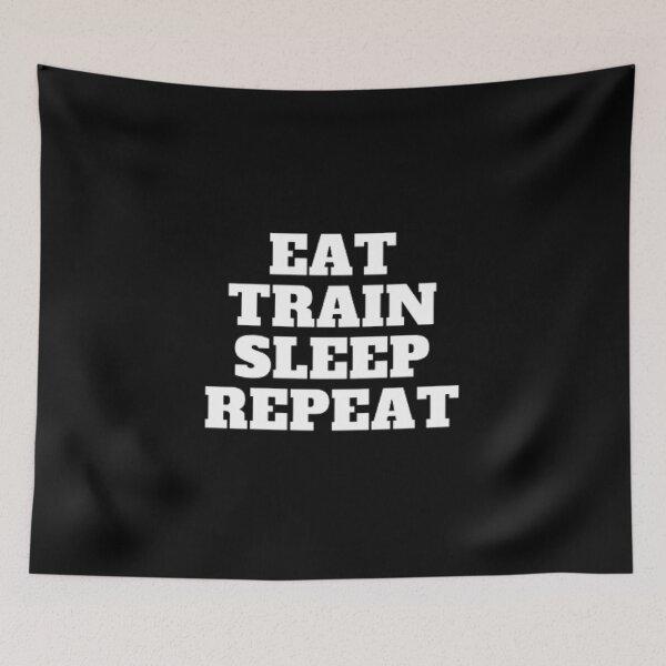 Item preview, eat train sleep repeat  designed and sold by designoDZ.