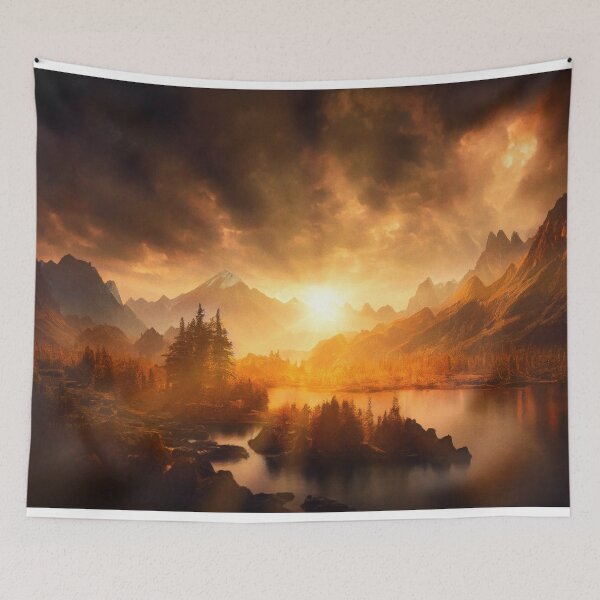 Item preview, A Mountain Lake Sunset designed and sold by a4mbs.