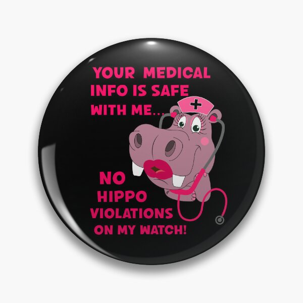 Item preview, Your Medical Info Is Safe With Me HIPAA HIPPA HIPPO Sarcasm designed and sold by FlorenciaBliss.