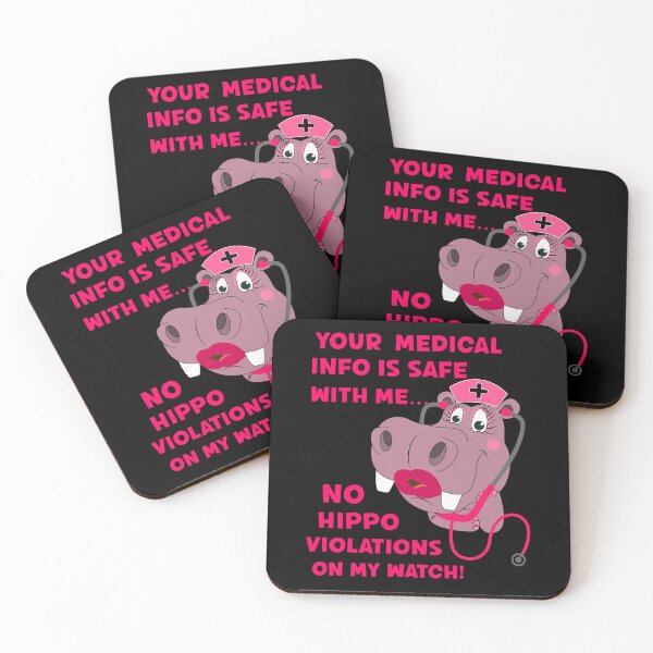 Item preview, Your Medical Info Is Safe With Me HIPAA HIPPA HIPPO Sarcasm designed and sold by FlorenciaBliss.