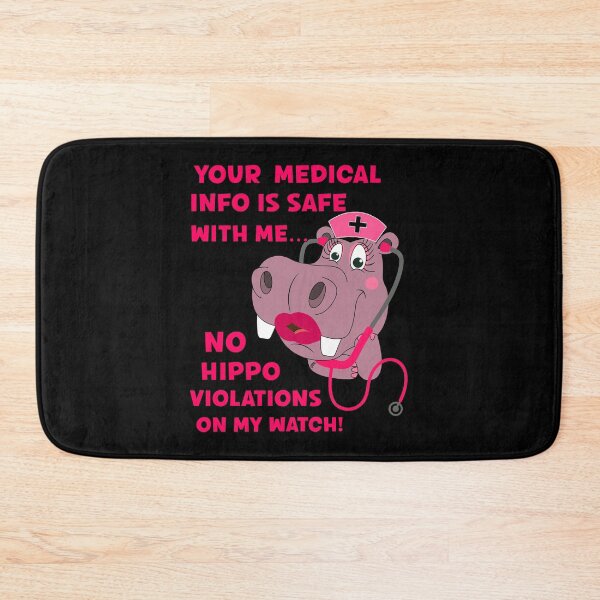 Item preview, Your Medical Info Is Safe With Me HIPAA HIPPA HIPPO Sarcasm designed and sold by FlorenciaBliss.