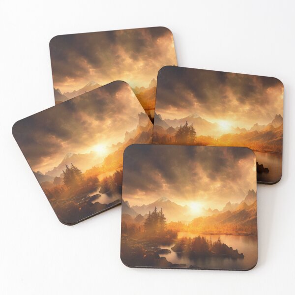 Item preview, A Mountain Lake Sunset designed and sold by a4mbs.