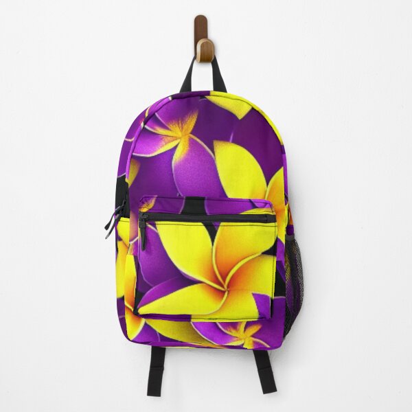 Item preview, Frangipani púrpura y amarillo abstracto designed and sold by FGCART.