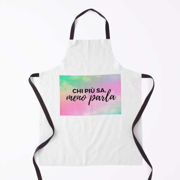 Item preview, Chi piu sa, meno parla - Who knows more, speaks less. Italian phrase designed and sold by MoshisooPrint.