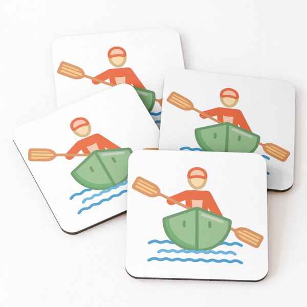 Item preview, Canoe Emoji Man in Boat designed and sold by bolkibox.