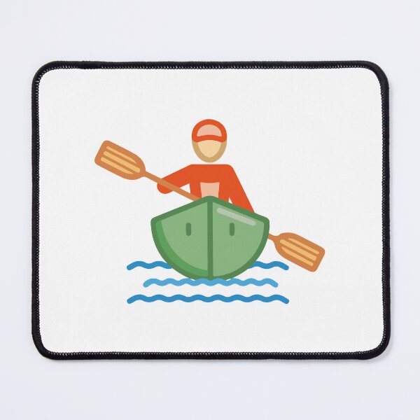 Item preview, Canoe Emoji Man in Boat designed and sold by bolkibox.