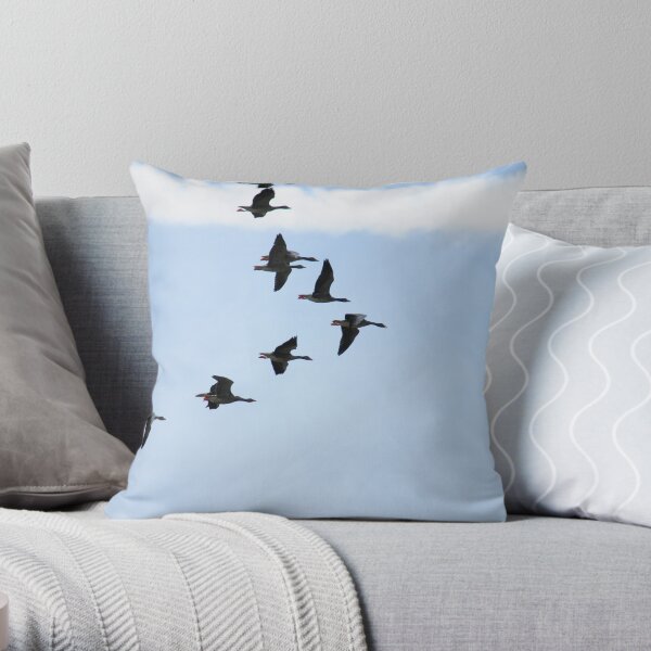 Brent Geese Throw Pillow