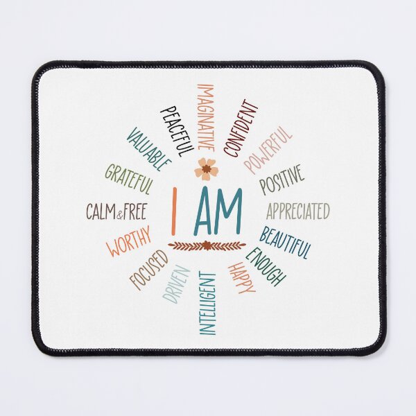 Item preview, I am Affirmations | Decal Law of Attraction Success Art | Inspirational Words | Motivational Quote | Colorful Inspirational Quotes | Perfect For Building Confidence in Children, Friends & Graduates designed and sold by REGALworld.