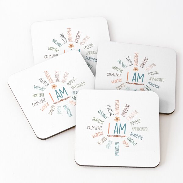 Item preview, I am Affirmations | Decal Law of Attraction Success Art | Inspirational Words | Motivational Quote | Colorful Inspirational Quotes | Perfect For Building Confidence in Children, Friends & Graduates designed and sold by REGALworld.