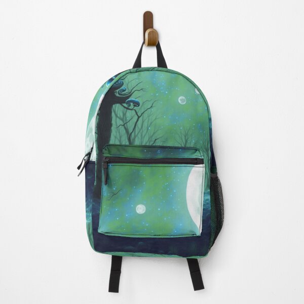 Item preview, Moonlit and foggy alien planet landscape with little alien snails designed and sold by BrachiaST.