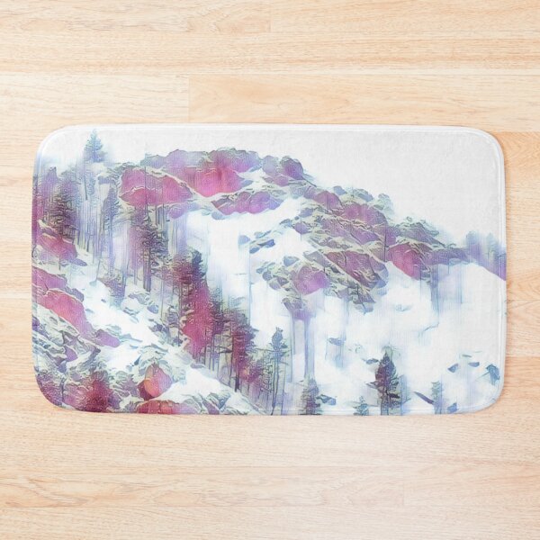 Item preview, Soft Glow Snow Covered Hill - Mountains in Winter designed and sold by MistyMorningsOR.