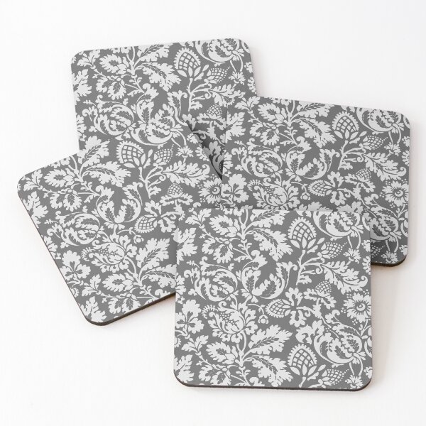 Item preview, William Morris Floral Damask, Silver Gray designed and sold by Marymarice.