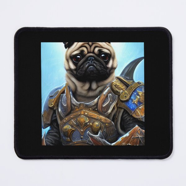 Item preview, AI Generated Art, War Pug designed and sold by RabbitHoleMI.