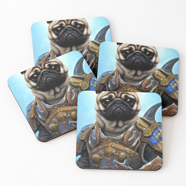 Item preview, AI Generated Art, War Pug designed and sold by RabbitHoleMI.