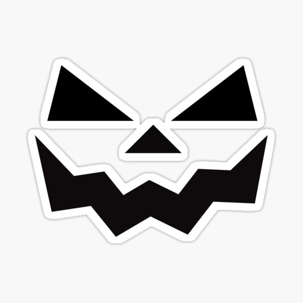 " Trick or Treat Pumpkin Face Halloween Costume Trick or Treat" Sticker