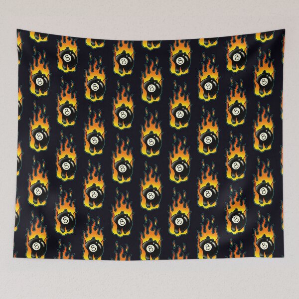 Item preview, 8 Ball on Flames designed and sold by SoulArtLove.