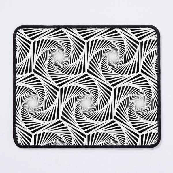 Item preview, objowl hexagon triangular pattern swirl white - take the way! designed and sold by OptLuv.