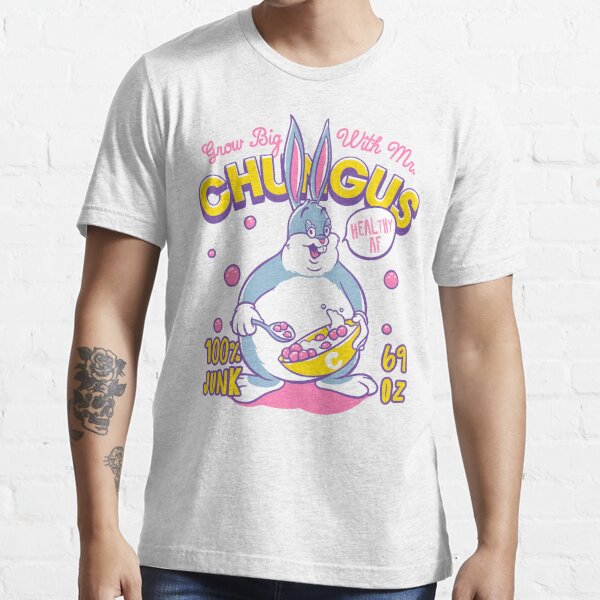 Big Chungus Cereal Grow Big With Mr Chungus Meme T Shirt For