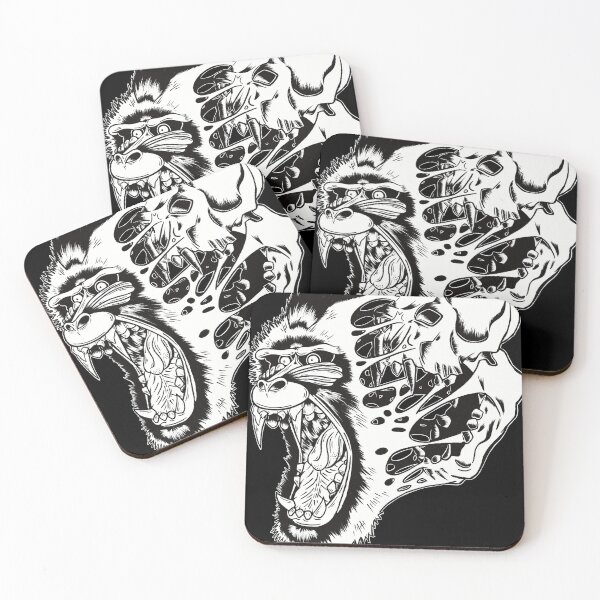 Item preview, Mandrill Migraine - Ape Ripped Out Skull designed and sold by Nawphix.
