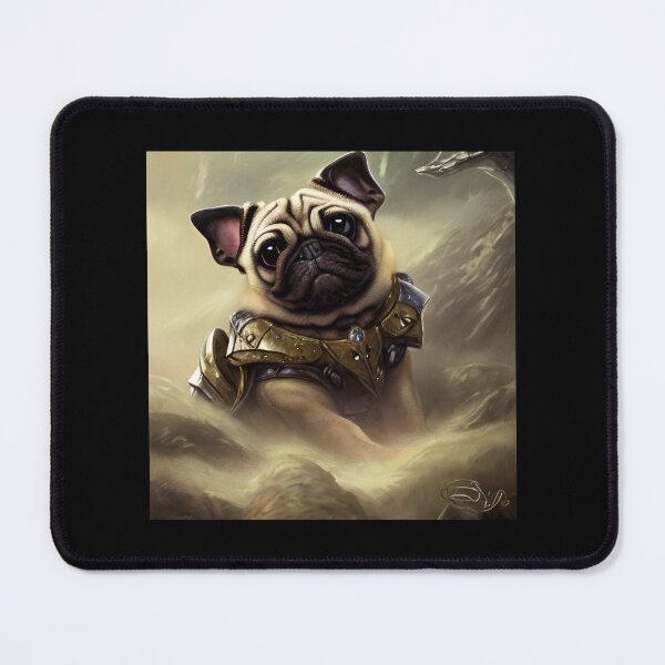 Item preview, AI Generated Art, War Pug designed and sold by RabbitHoleMI.