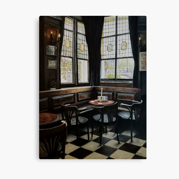 Café 't Smalle, Amsterdam, Netherlands Canvas Print