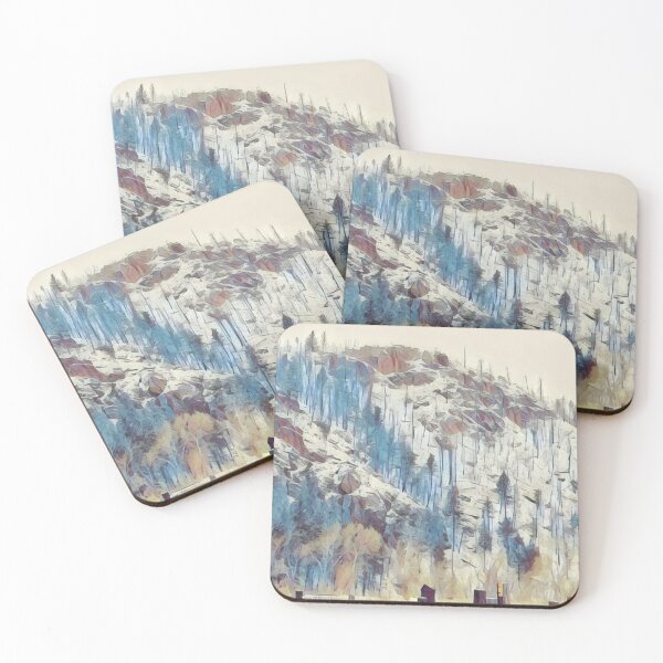 Item preview, Snow Covered Hill - Mountains in Winter designed and sold by MistyMorningsOR.