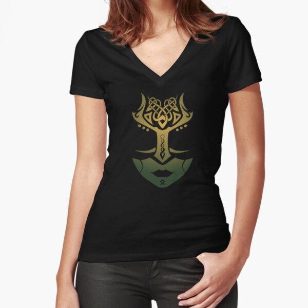 Valkyrie nordique T-shirt moulant col V