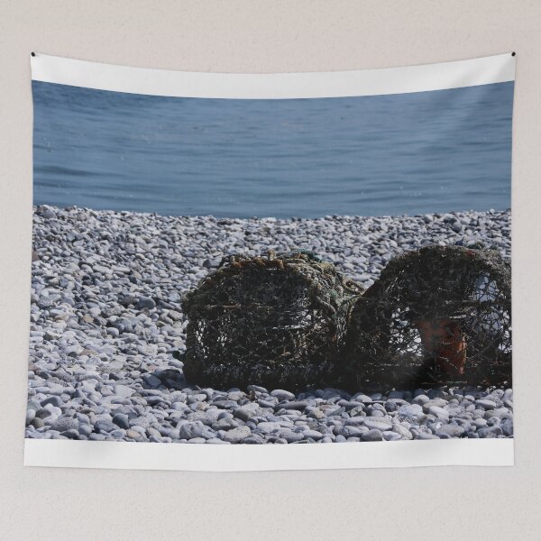 Item preview, Lobster Pots on a Beach designed and sold by jalfc46.