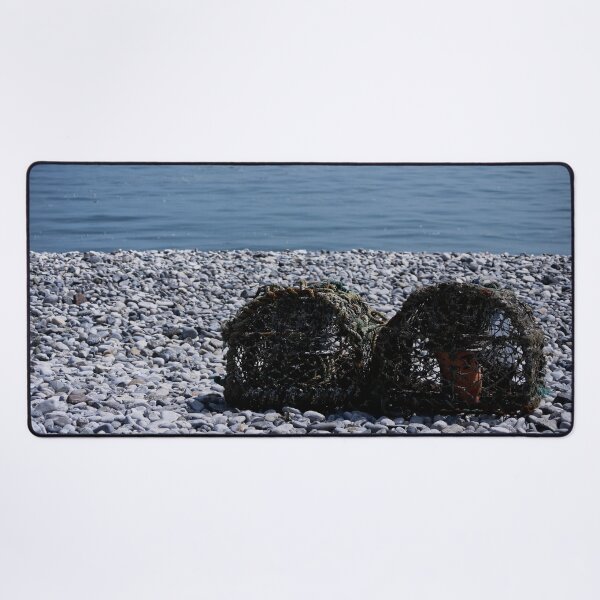 Item preview, Lobster Pots on a Beach designed and sold by jalfc46.
