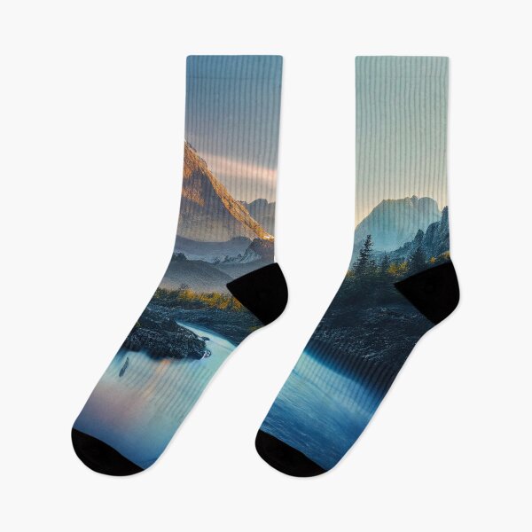 Item preview, River and Mountains Landscape designed and sold by Dreaming Pixels.