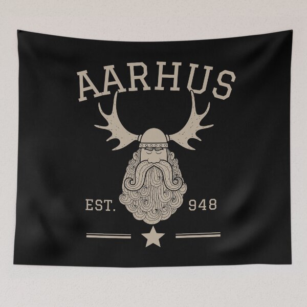 Item preview, Aarhus Denmark Viking Vintage Athletic designed and sold by Hoiho Adventure Shirts.