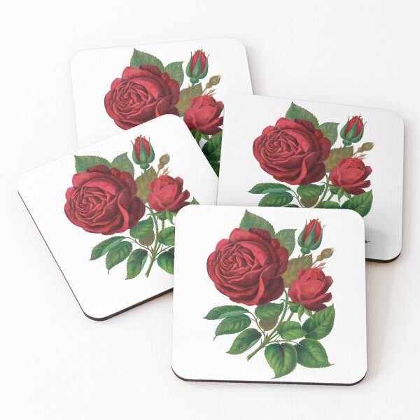 Item preview, Red rose / Prince Camille De Rohan lithograph designed and sold by JJAarts.