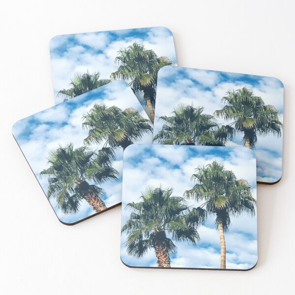 Item preview, Palm Trees In Sky With Big White Clouds designed and sold by DEC02.