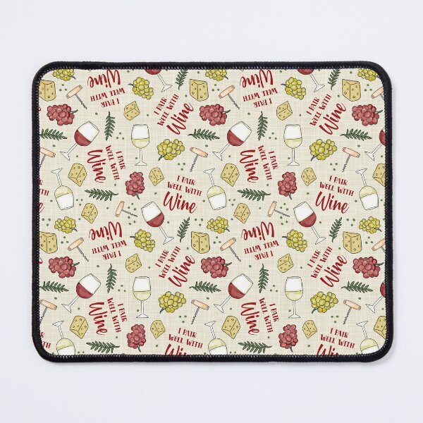 Item preview, I Pair Well With Wine designed and sold by KrisInStitches.