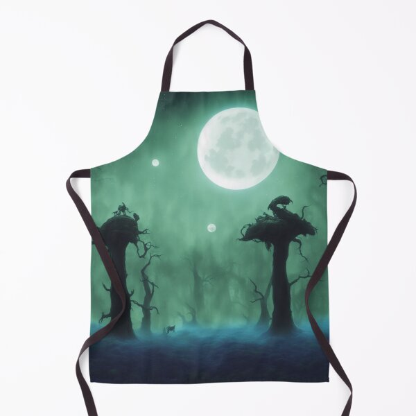 Item preview, Creepy moonlit and foggy alien planet landscape I designed and sold by BrachiaST.