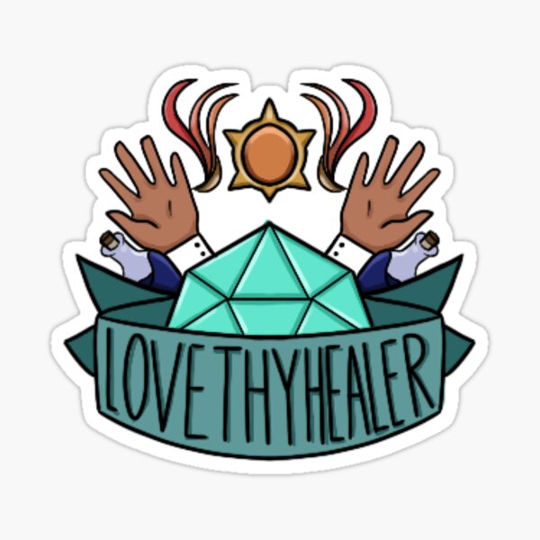 DND Liebe deinen Heiler Sticker