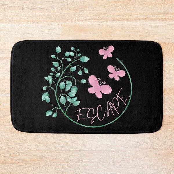 Item preview, Escape.. Pretty pink butterflies escaping from a circle of green foliage designed and sold by ditzy-designs.