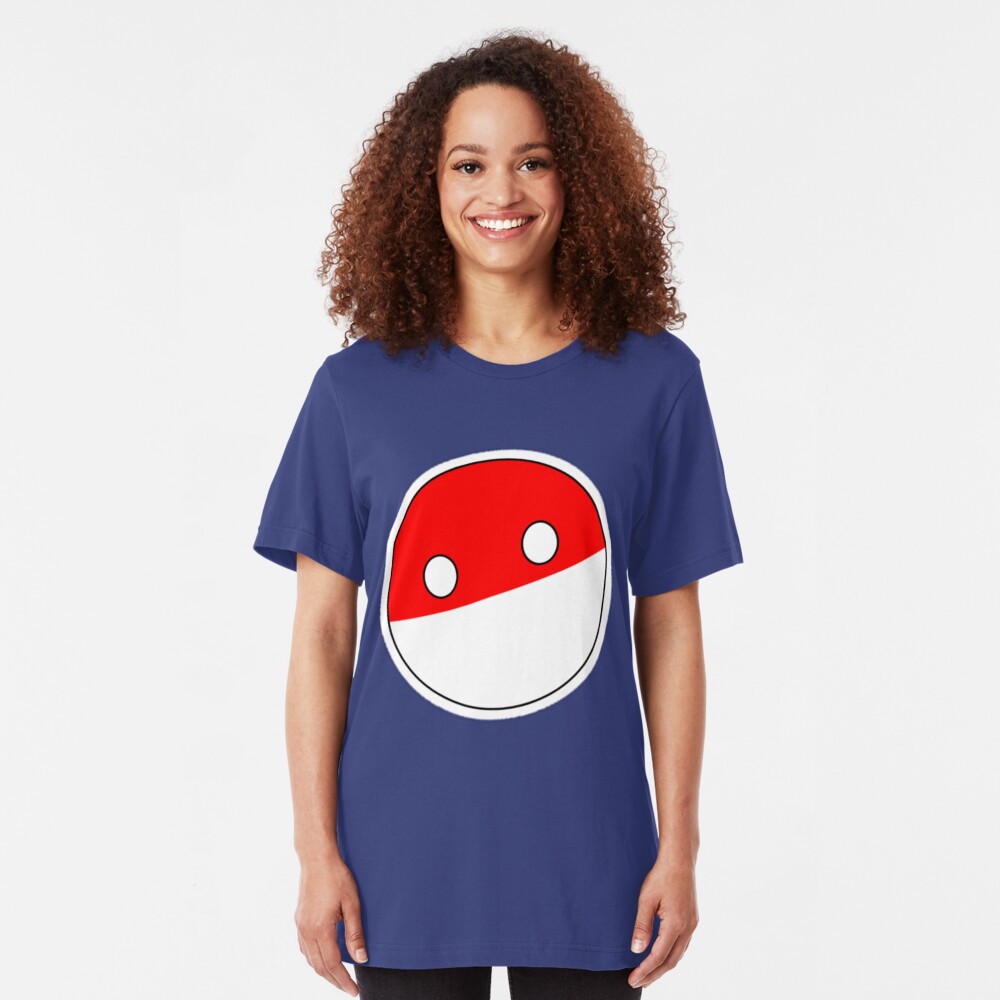 Polandball | Countryball Slim Fit T-Shirt