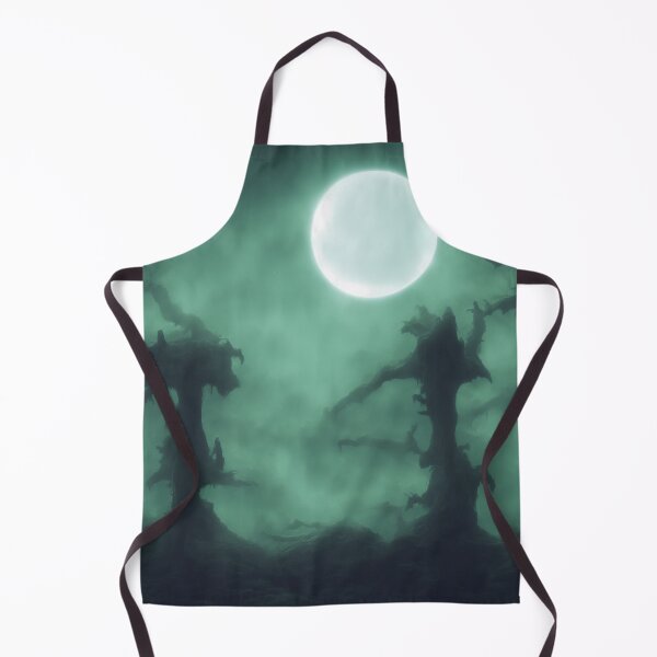 Item preview, Creepy moonlit and foggy alien planet landscape II designed and sold by BrachiaST.