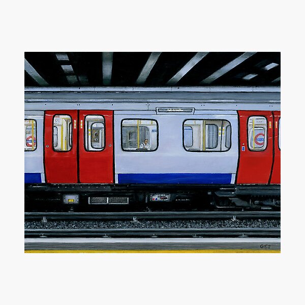 Tube Train, London, UK Photographic Print